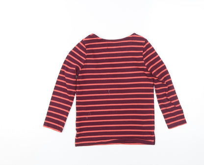 Jasper Conran Girls Multicoloured Striped Sequin T-Shirt 5-6 Yrs