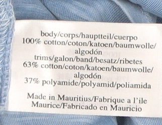 Womens UK Size 8 Laura Ashley Blue Basic Blouse