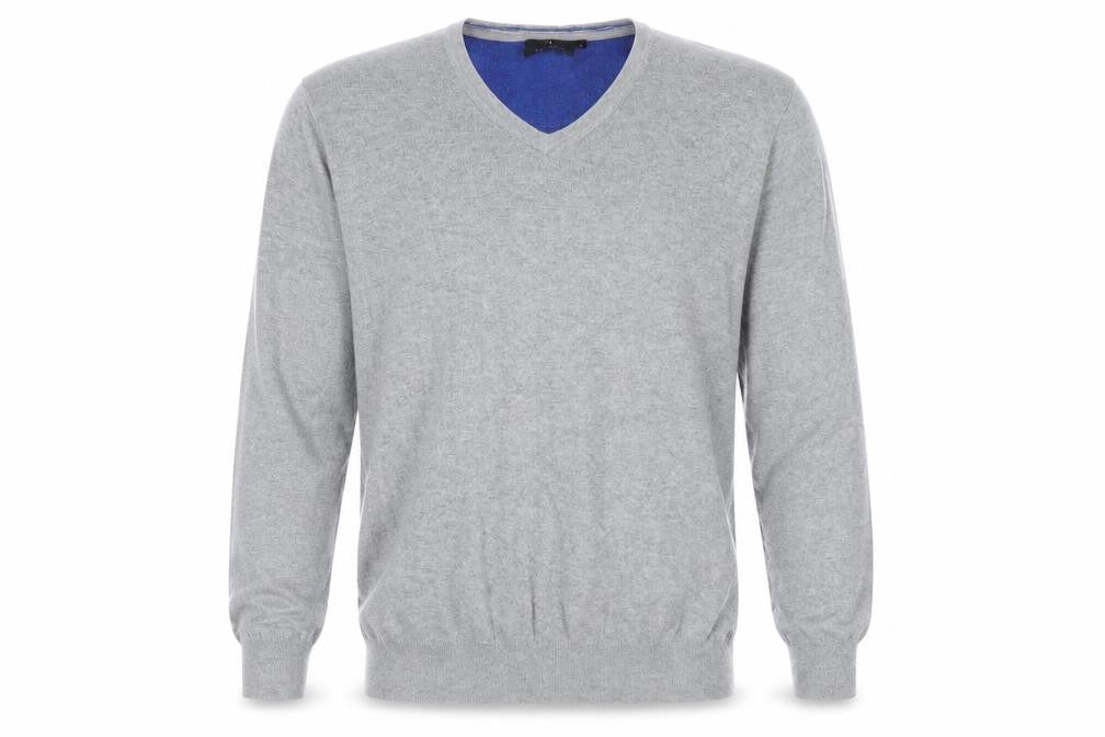 Mens UK Size L Jeff Banks Grey Pullover Jumper