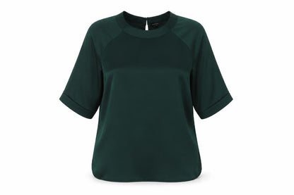River Island Women's Green Blouse Size 6 Basic Style