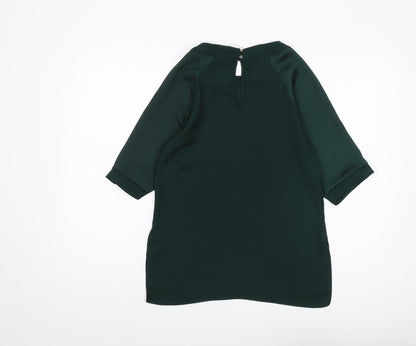River Island Women's Green Blouse Size 6 Basic Style