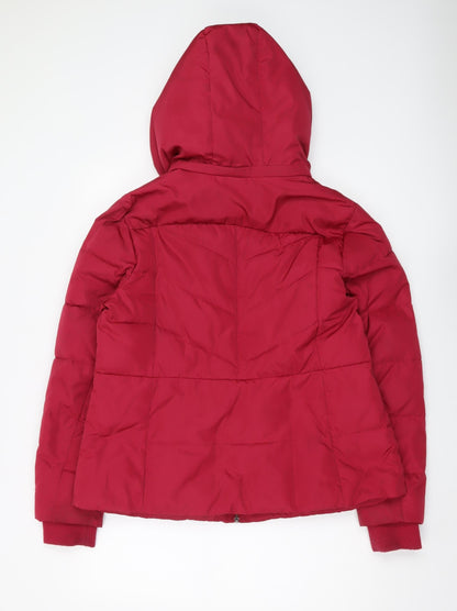 Womens UK Size L Marks and Spencer Red Puffer Jacket