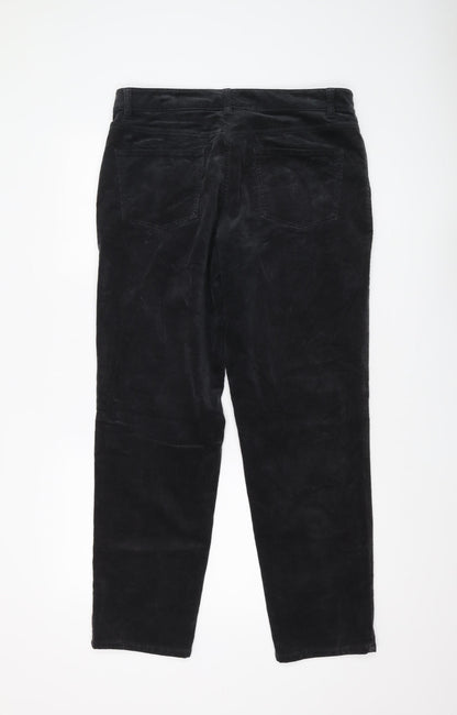 Womens UK Size 10 Talbots Regular Fit Straight Black Trousers