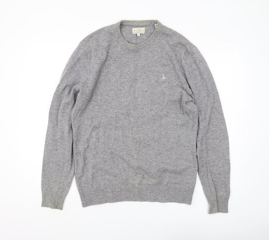 Jack Wills Men's Grey Wool Pullover Jumper M