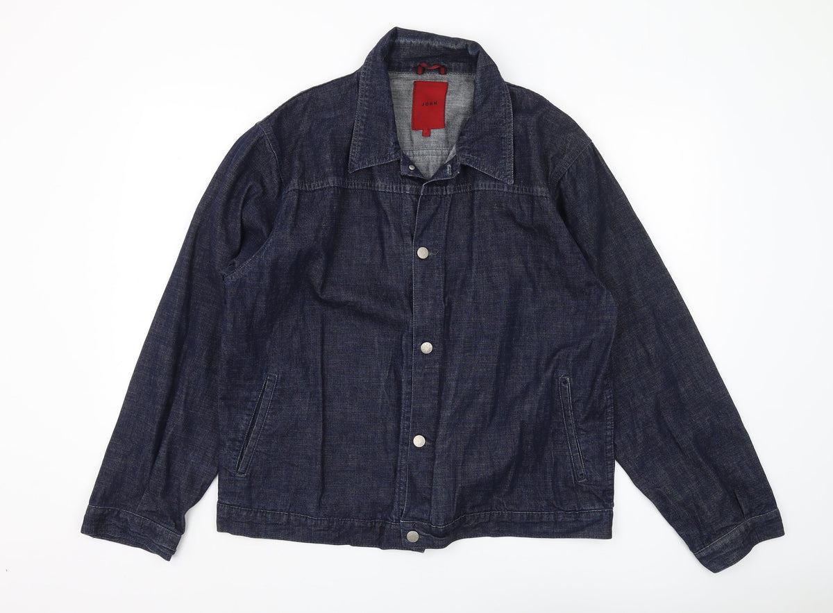 John Women's Blue Denim Basic Jacket XL Casual Wear