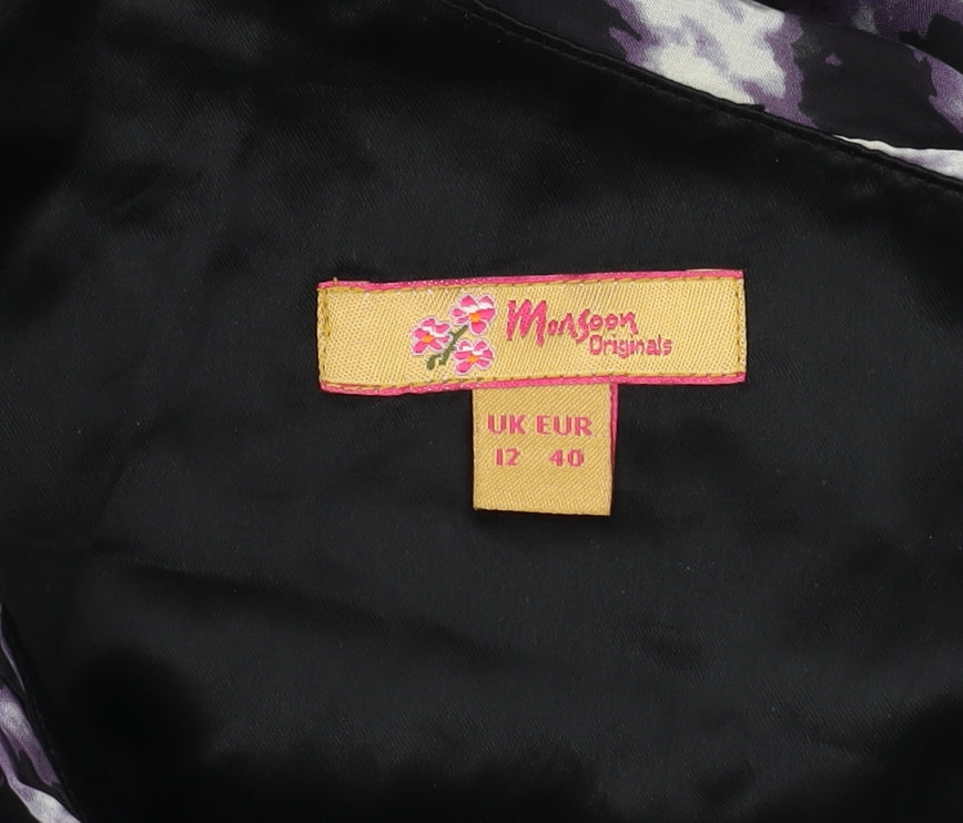 Monsoon Women's Multicoloured Size 12 Animal Print Dress