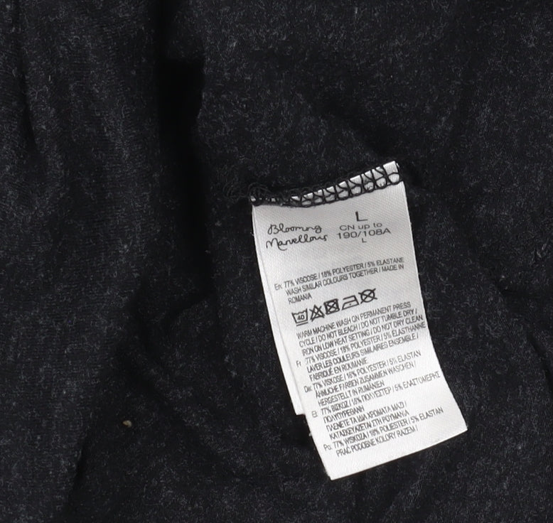 Blooming Marvellous Women's Black Pullover Hoodie, L, Casual