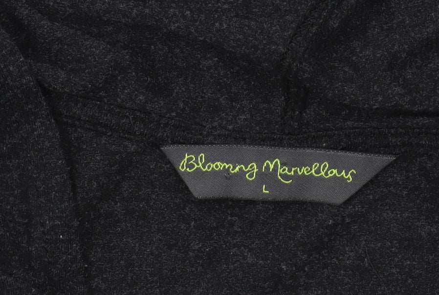 Blooming Marvellous Women's Black Pullover Hoodie, L, Casual