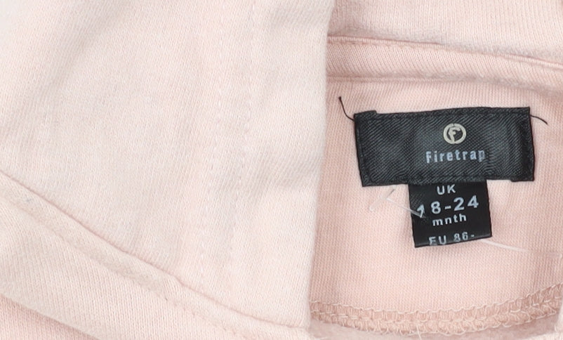 Firetrap Pink Unisex Baby Hoodie Jacket 18-24M