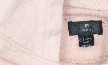 Firetrap Pink Unisex Baby Hoodie Jacket 18-24M