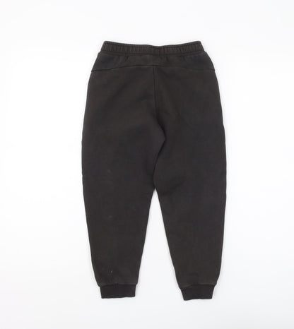 Puma Boys Black Jogger Trousers Size 7-8 Years