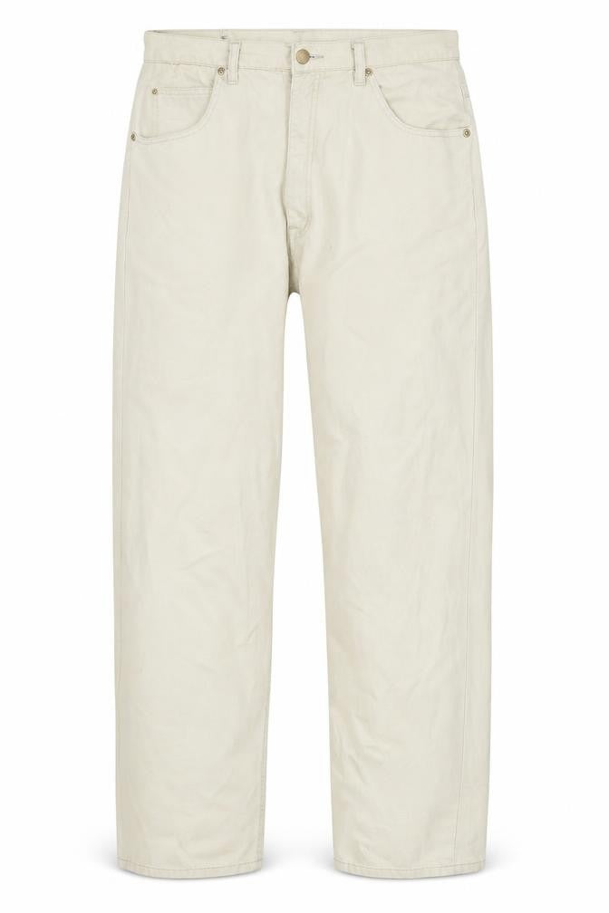 Mens UK Size 36 Casual Club Regular Fit Straight Beige Jeans