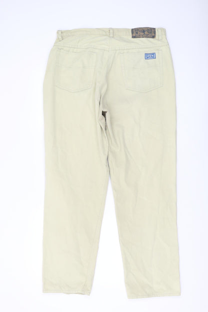 Casual Club Men's Beige Straight Jeans Size 36