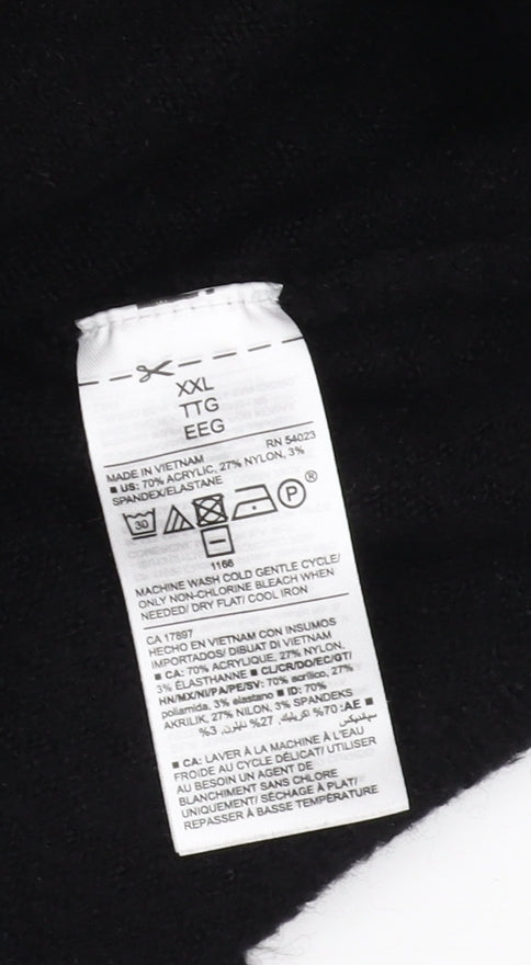 Womens UK Size XL Old Navy Black Pullover Jumper