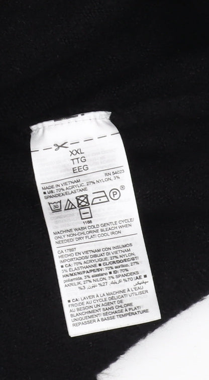 Womens UK Size XL Old Navy Black Pullover Jumper