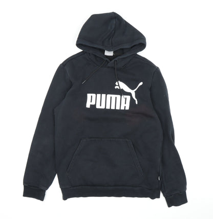 Mens UK Size S PUMA Black Pullover Hoodie