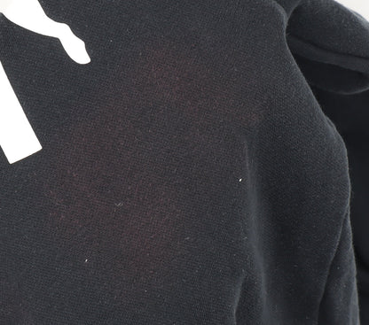 Mens UK Size S PUMA Black Pullover Hoodie