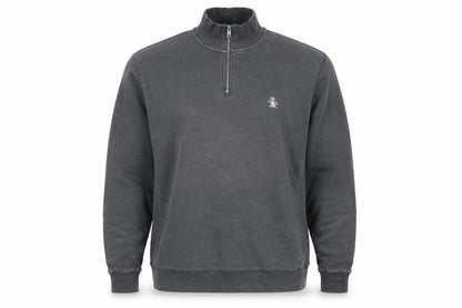 Mens UK Size XL Original Penguin Black Half Zip Sweatshirt