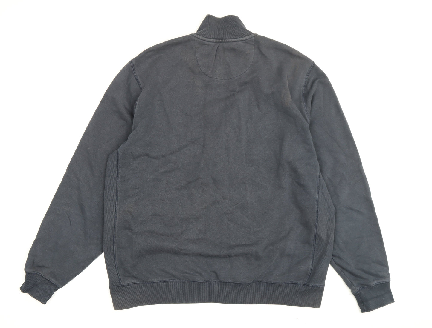 Mens UK Size XL Original Penguin Black Half Zip Sweatshirt