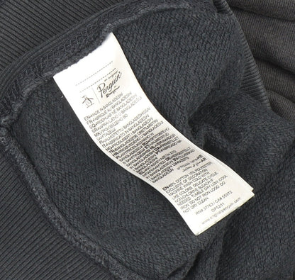 Mens UK Size XL Original Penguin Black Half Zip Sweatshirt