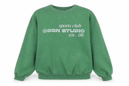 Womens UK Size M Boohoo Green Pullover Sweatshirt