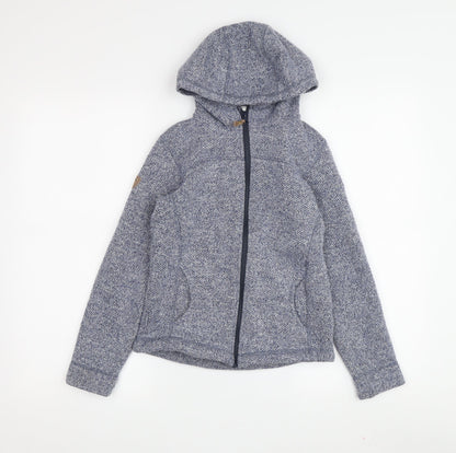 Trespass Boys Blue Full Zip Hoodie, 9-10 Years, Hooded, Lined