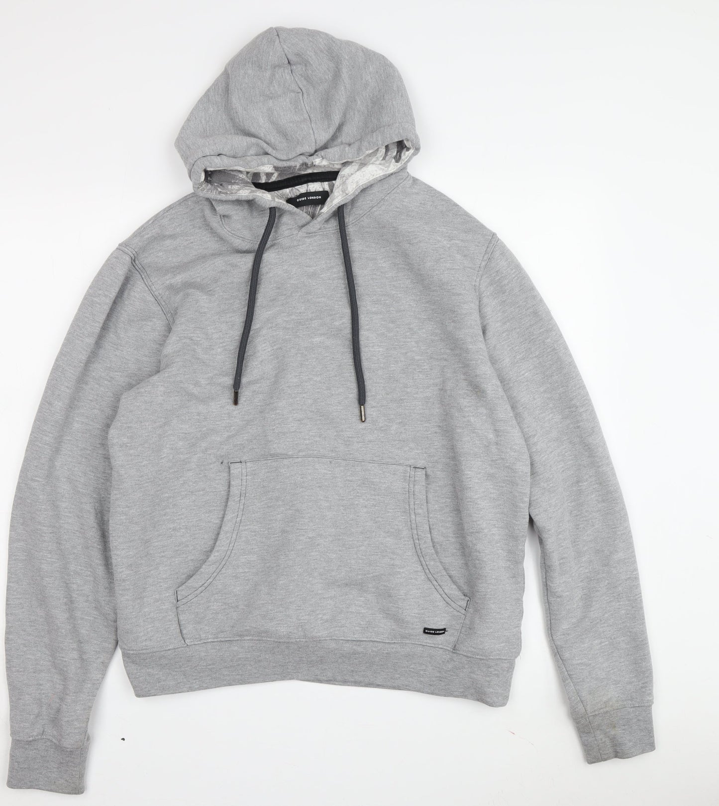 Guide London Men's Grey Pullover Hoodie Size L