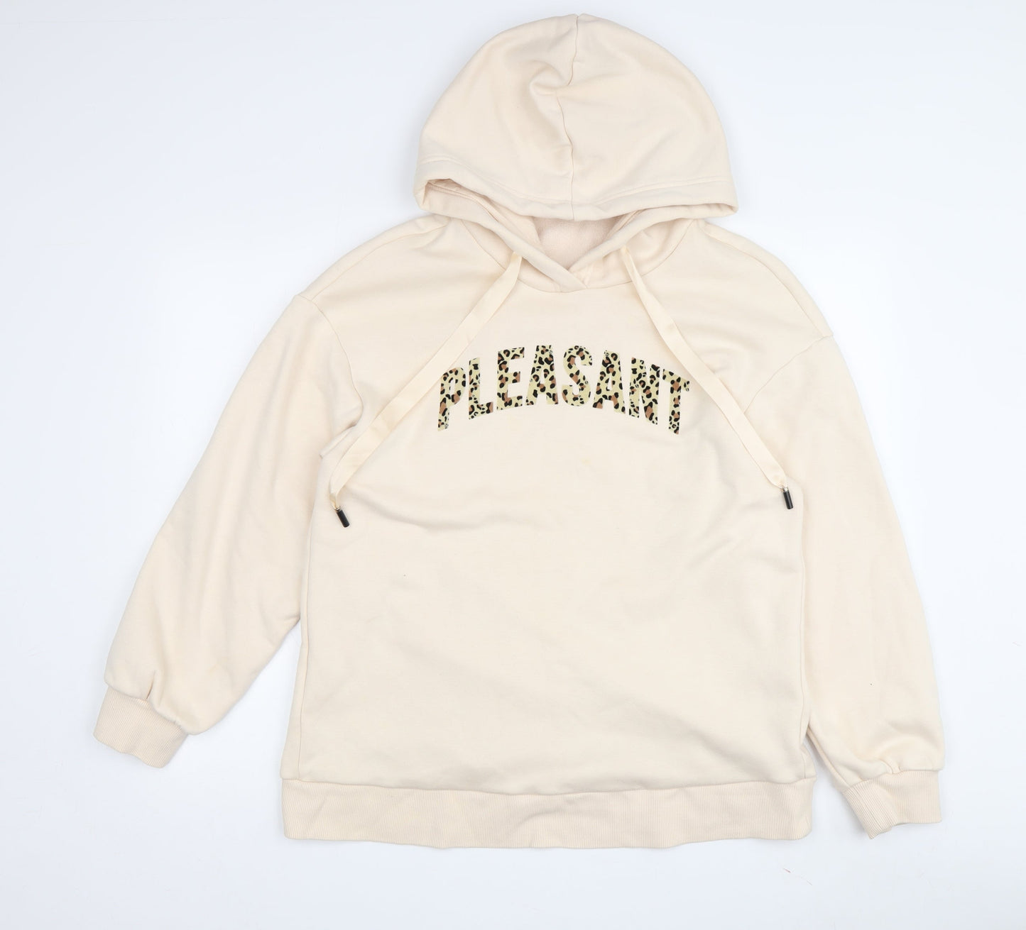 Vision Women's Beige Pullover Hoodie, L, Casual, Relaxed Fit