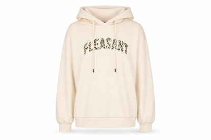 Vision Women's Beige Pullover Hoodie, L, Casual, Relaxed Fit
