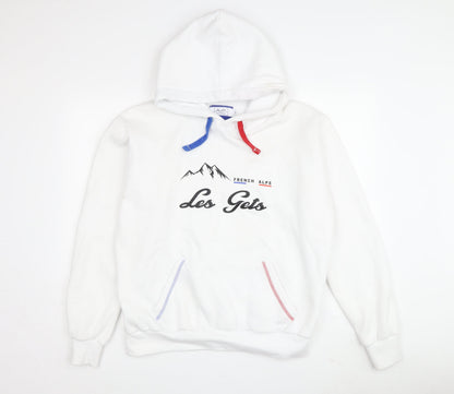 Avomarks Unisex White Pullover Hoodie L