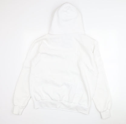 Avomarks Unisex White Pullover Hoodie L