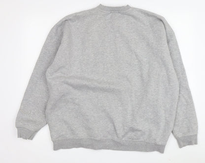boohoo Grey NYC Crew Neck Sweatshirt Unisex M