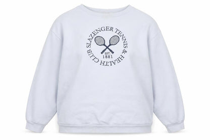 Slazenger Women's Blue Sweatshirt, Size 14, Sports Logo