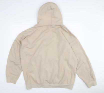Mens UK Size M boohooMAN Beige Pullover Hoodie