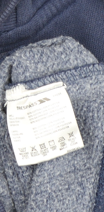 Trespass Men’s Blue Full Zip Hoodie XS