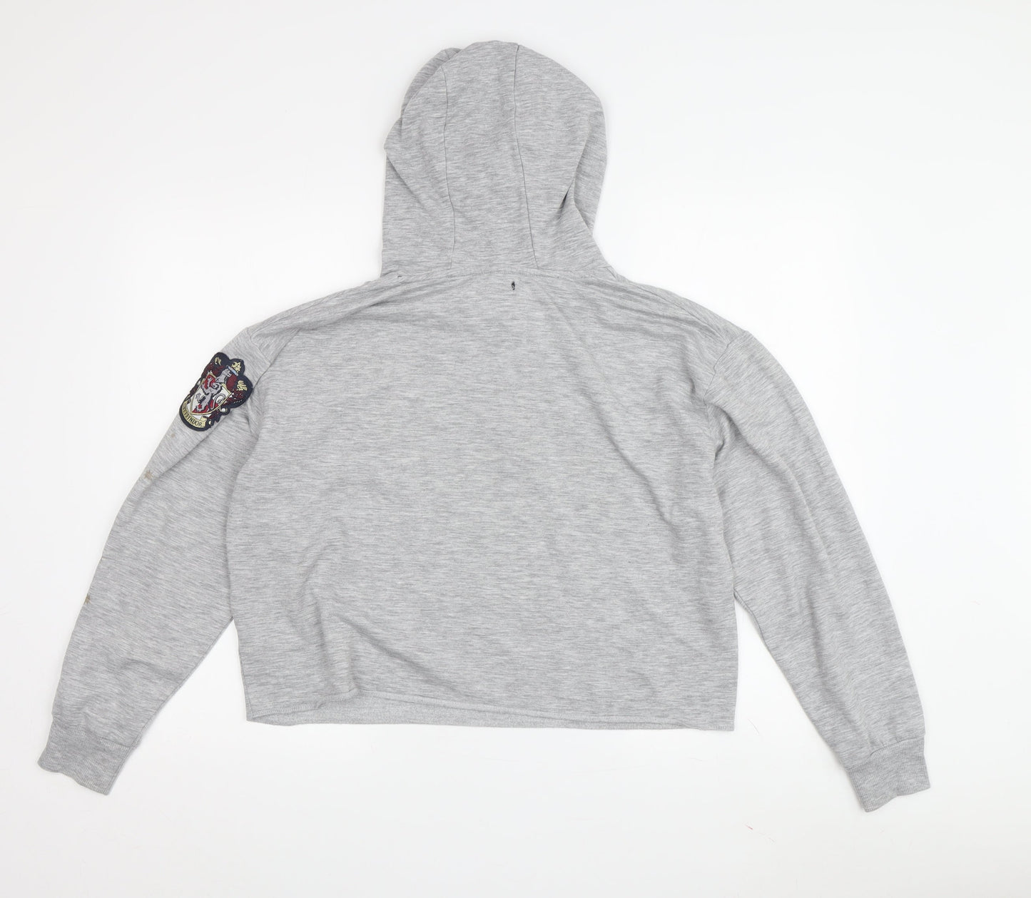 Womens UK Size S Harry Potter Grey Pullover Hoodie