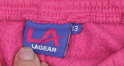 LA Gear Girls Pink Jogger Sweatpants Size 13