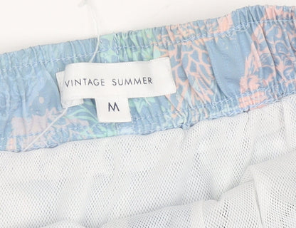 Vintage Summer Men's Multicoloured Swim Trunks M