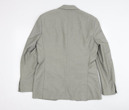 Dan John Men's Grey Blazer, Size 46, Formal Classic Style