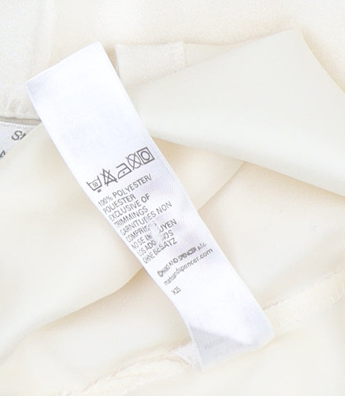 Marks and Spencer Women's Ivory Satin Pyjama Top, Size 20