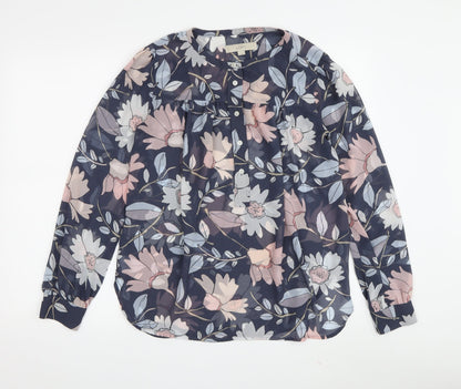 Womens UK Size S LOFT Multicoloured Basic Blouse