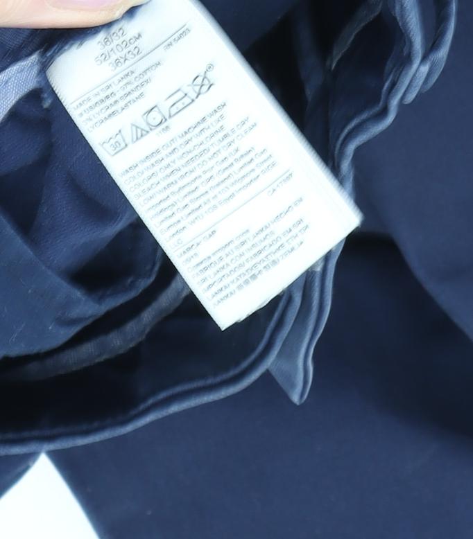 GAP Men's Blue Slim Fit Chino Trousers 36x32