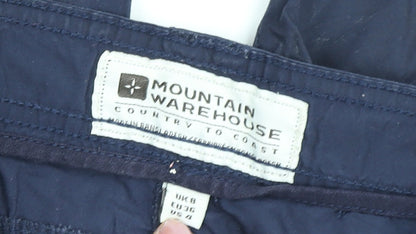 Mountain Warehouse Women's Blue Cargo Trousers Size 8