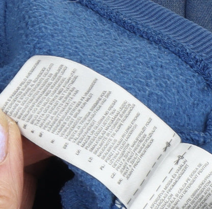 Adidas Men's Blue Hoodie L Pullover Logo Sports Casual