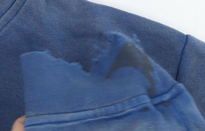 Adidas Men's Blue Hoodie L Pullover Logo Sports Casual