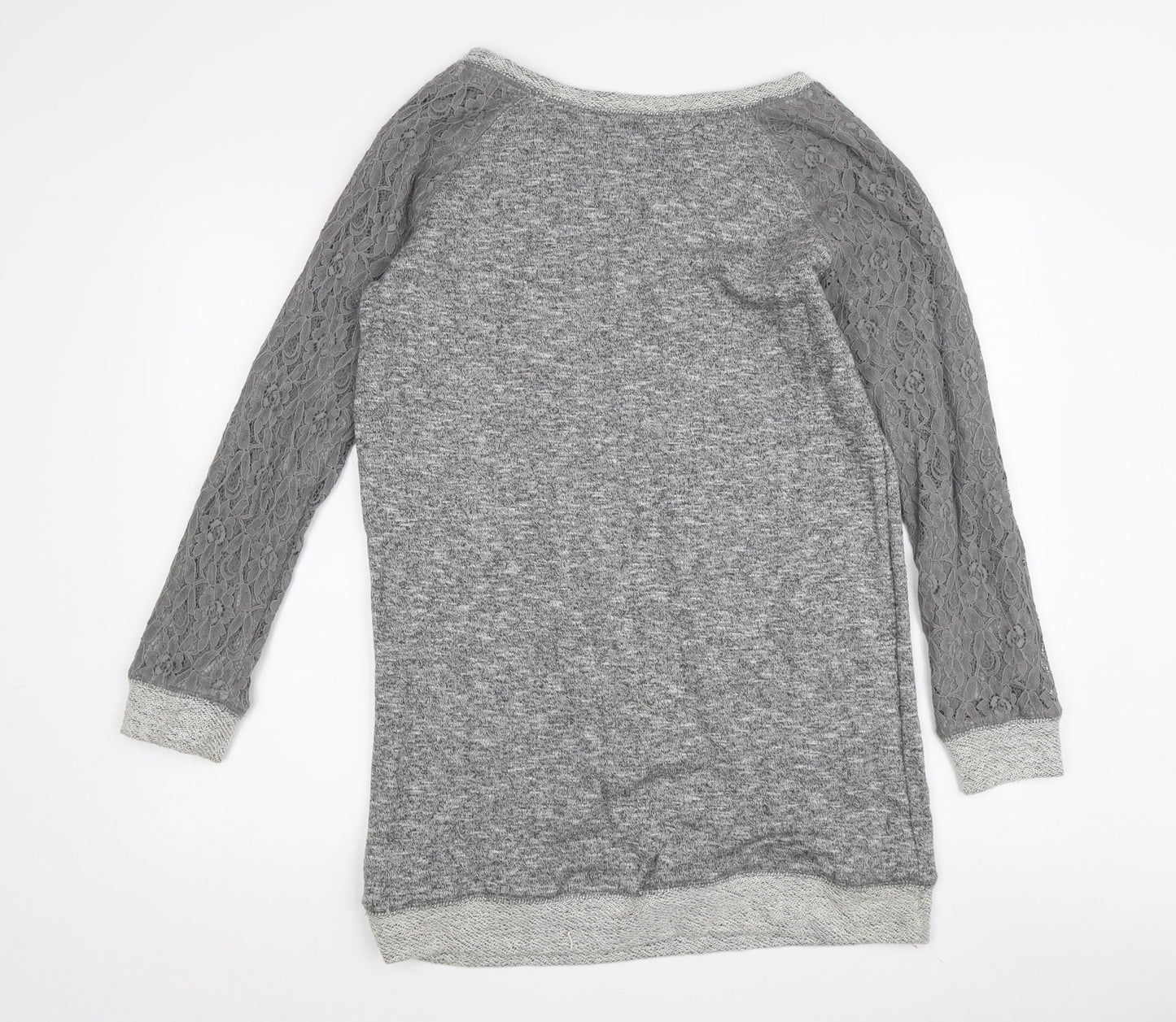 New Look Women's Grey Pullover Sweatshirt Size 14