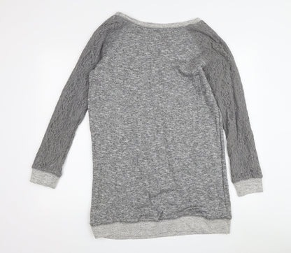 New Look Women's Grey Pullover Sweatshirt Size 14