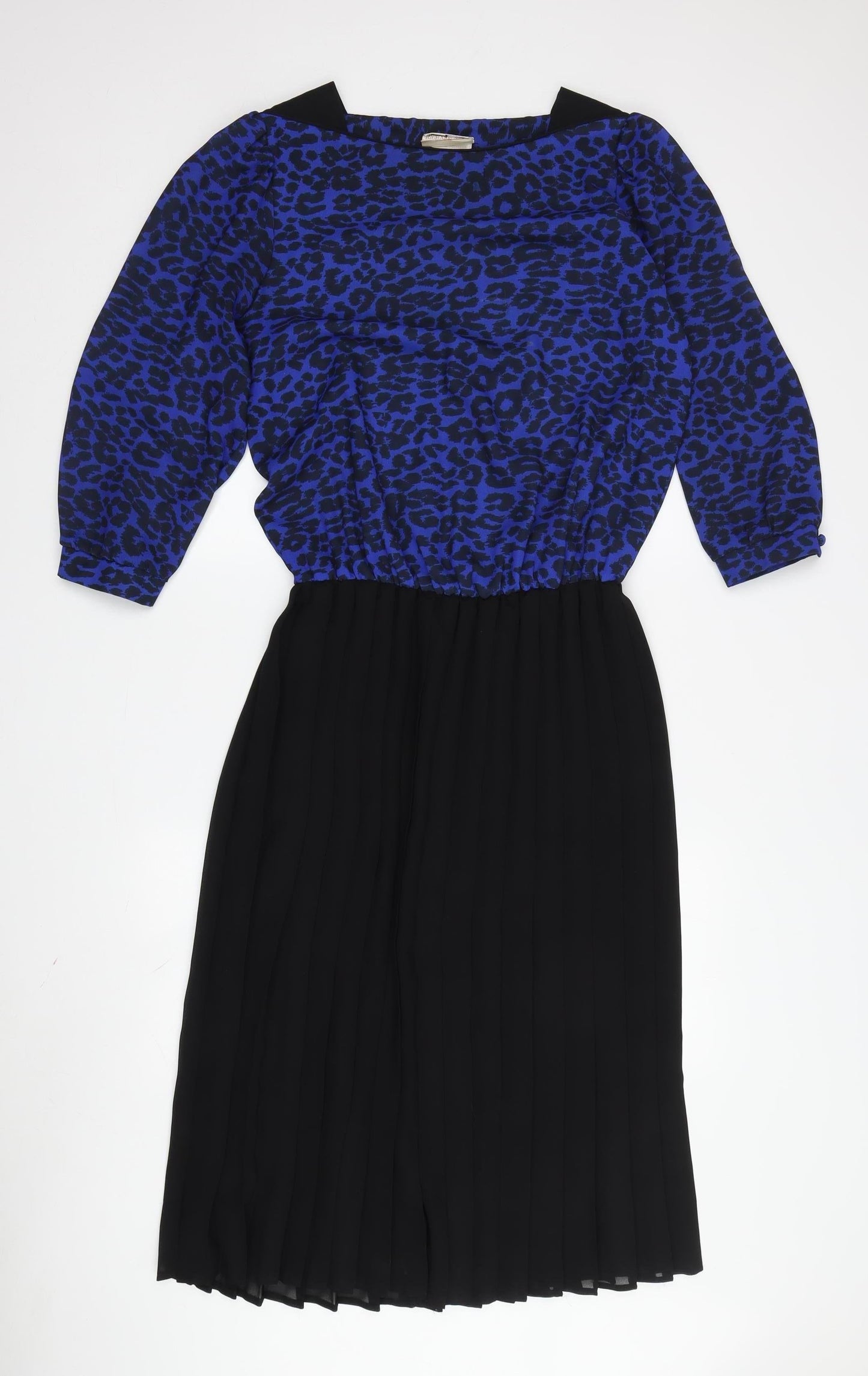 Richard Shops Women's Blue Animal Print Dress, Size 12