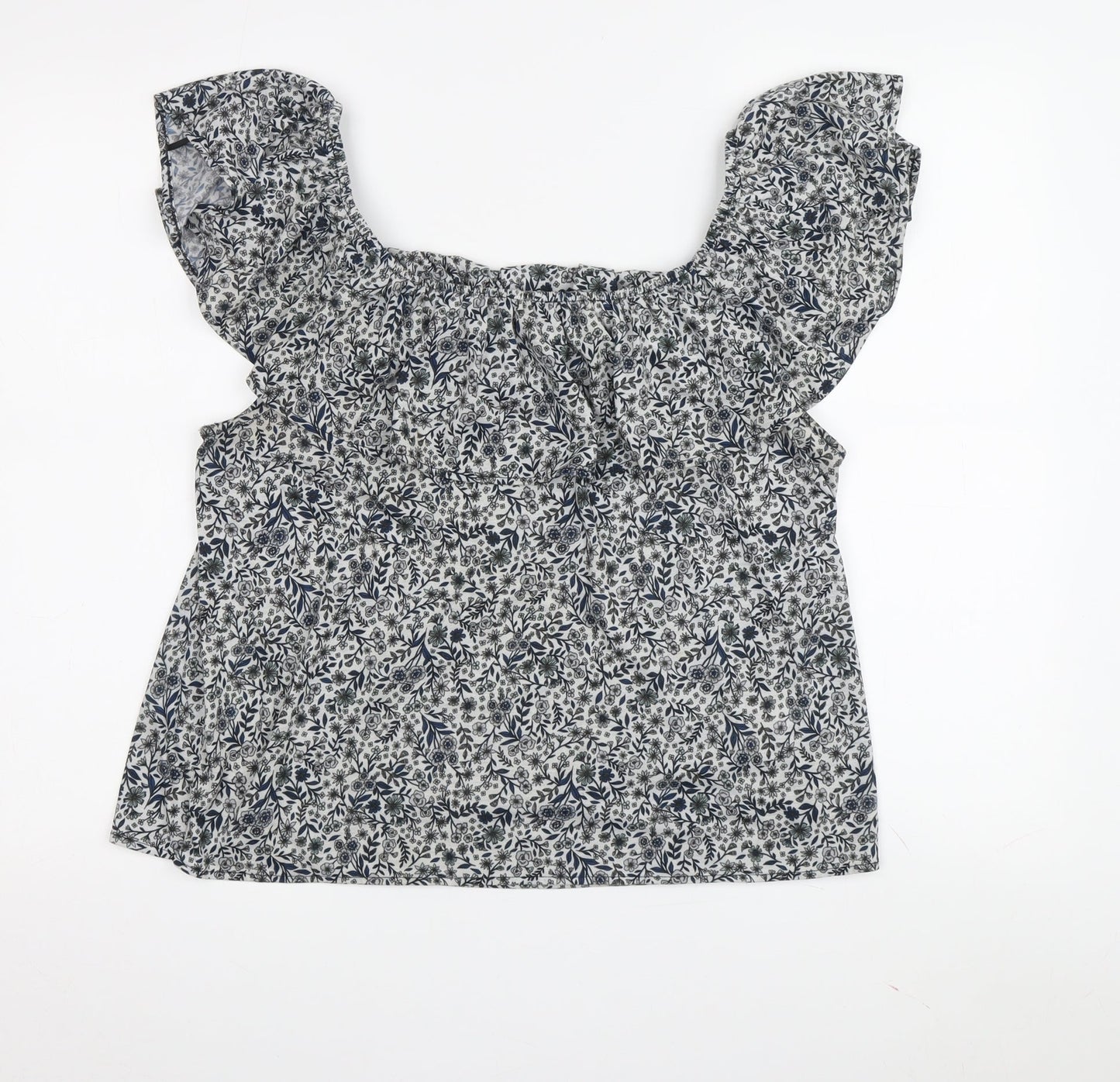 Womens UK Size M H&M Multicoloured Tunic Blouse