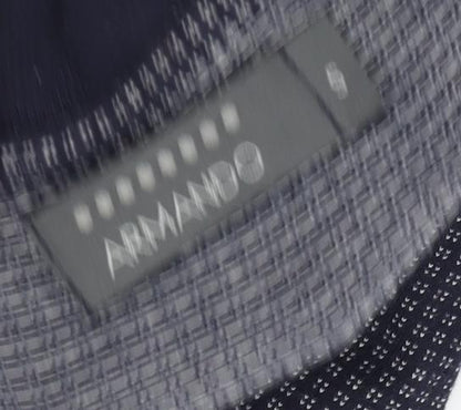 Armando Men's Black Check Polo Shirt Size S